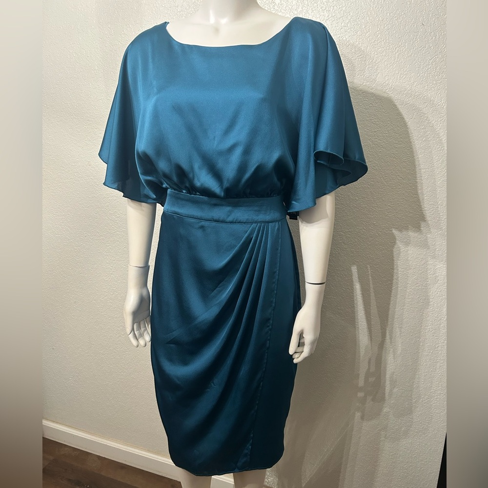 New York & Company Teal Midi Dress